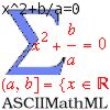 ASCIIMathML